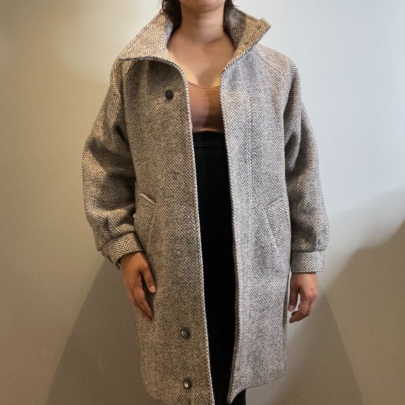 Gorgeous Cocoon Style Wool Coat from Romania -6/8- - Picture 6 of 15